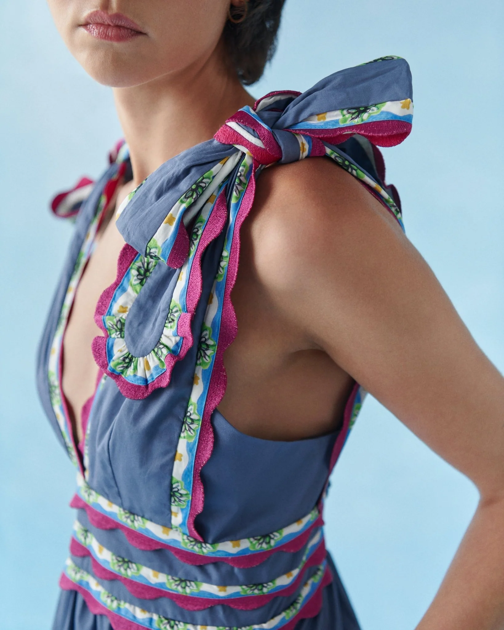Chelili Dress Blue - Image 4