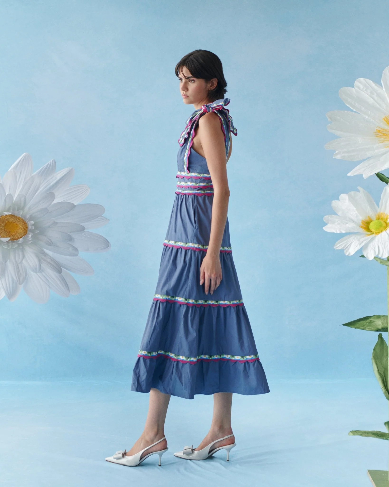 Chelili Dress Blue - Image 7