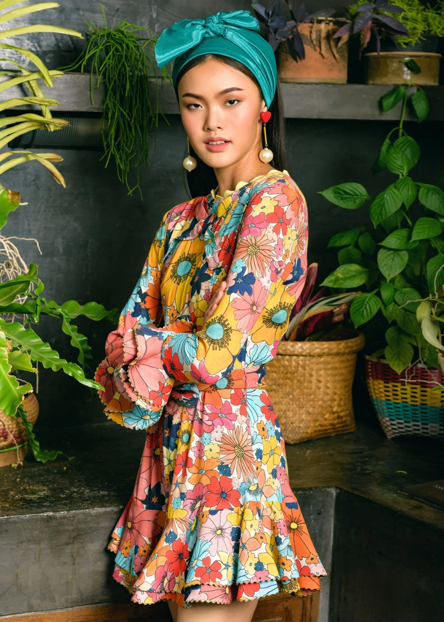 Clover Dress ORANGE - Image 3