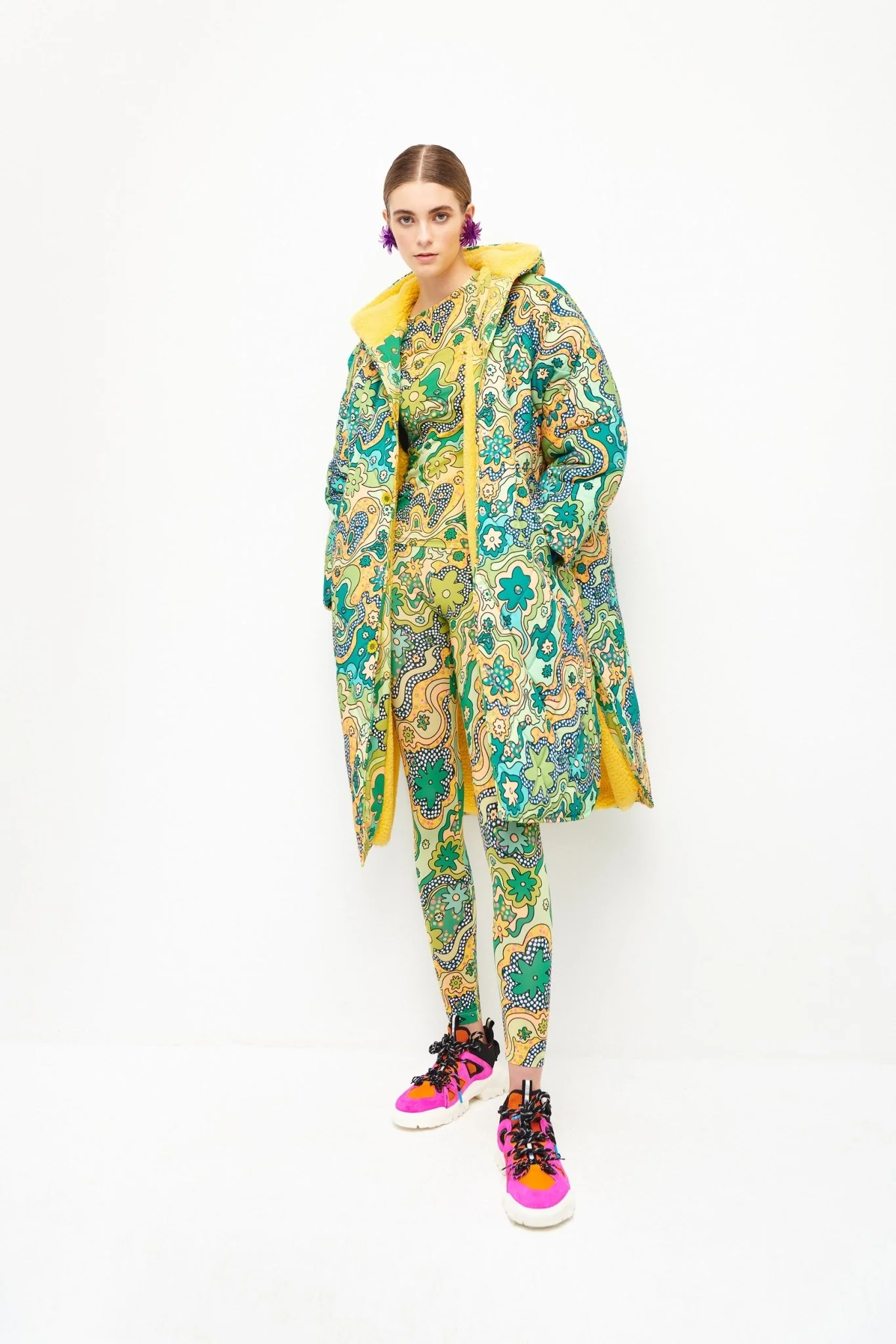 IDRA TURTLE NECK TOP - GREEN