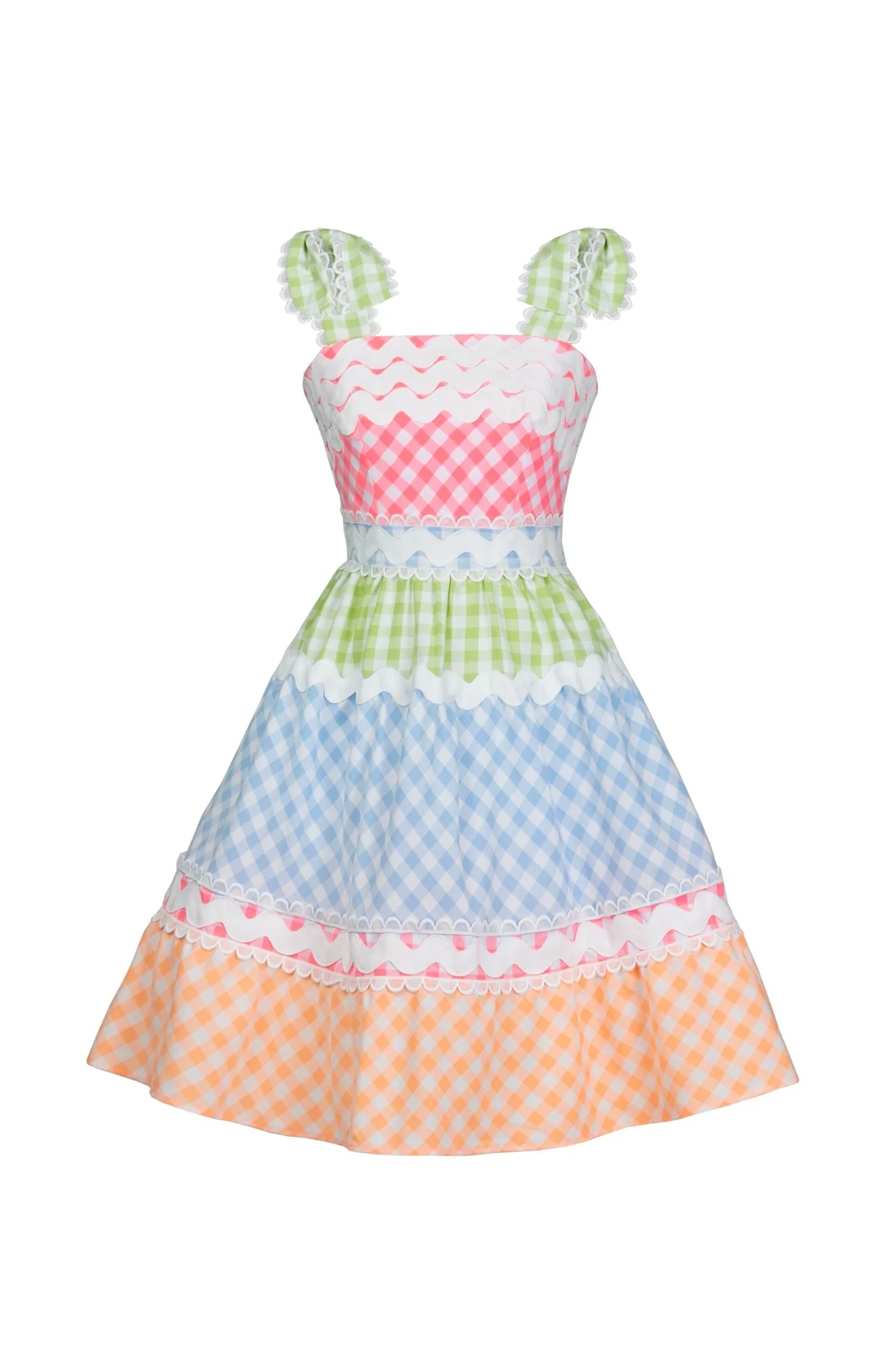 Jade Short Vichy Multi - Image 2