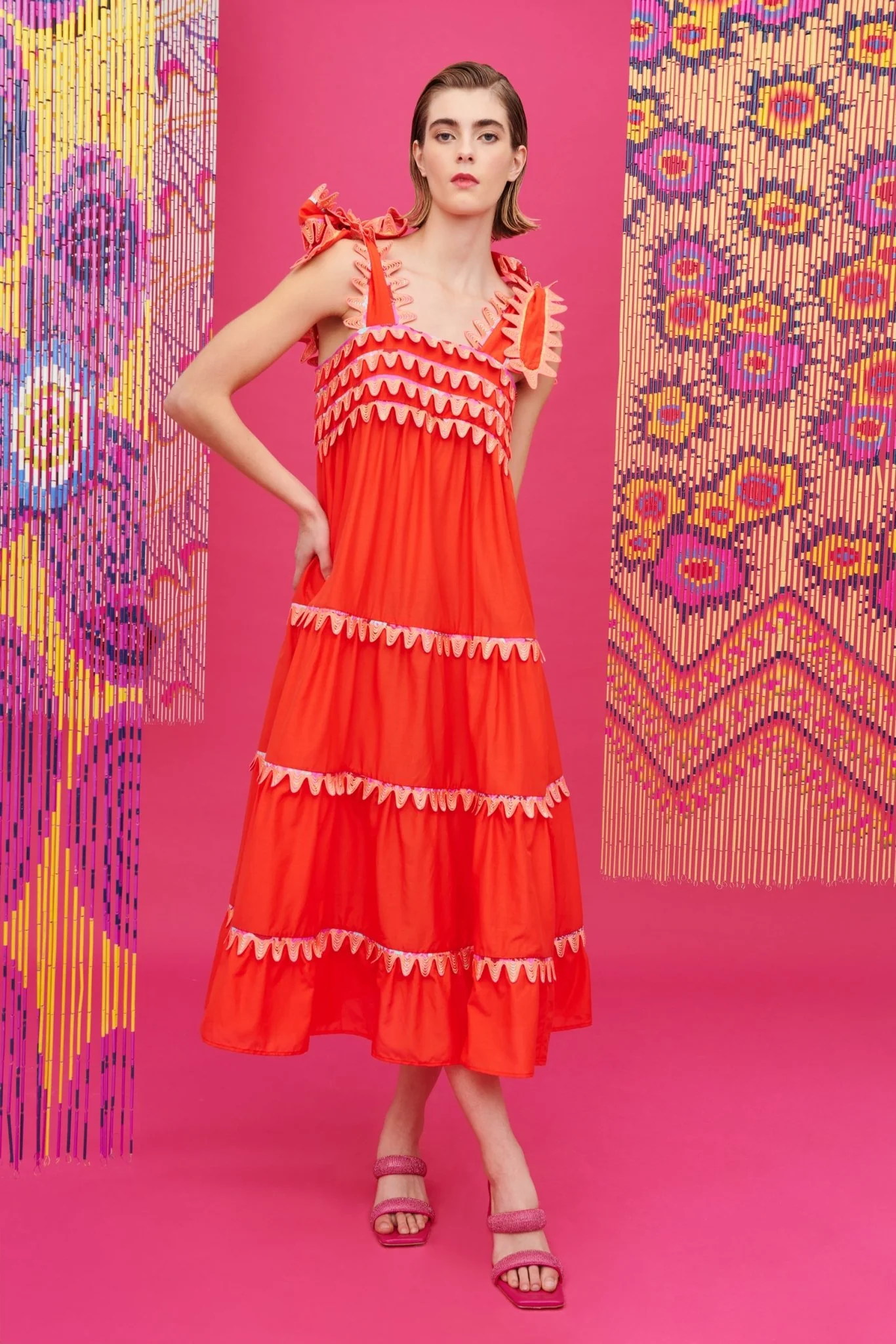 KELLY DRESS RED - Image 3
