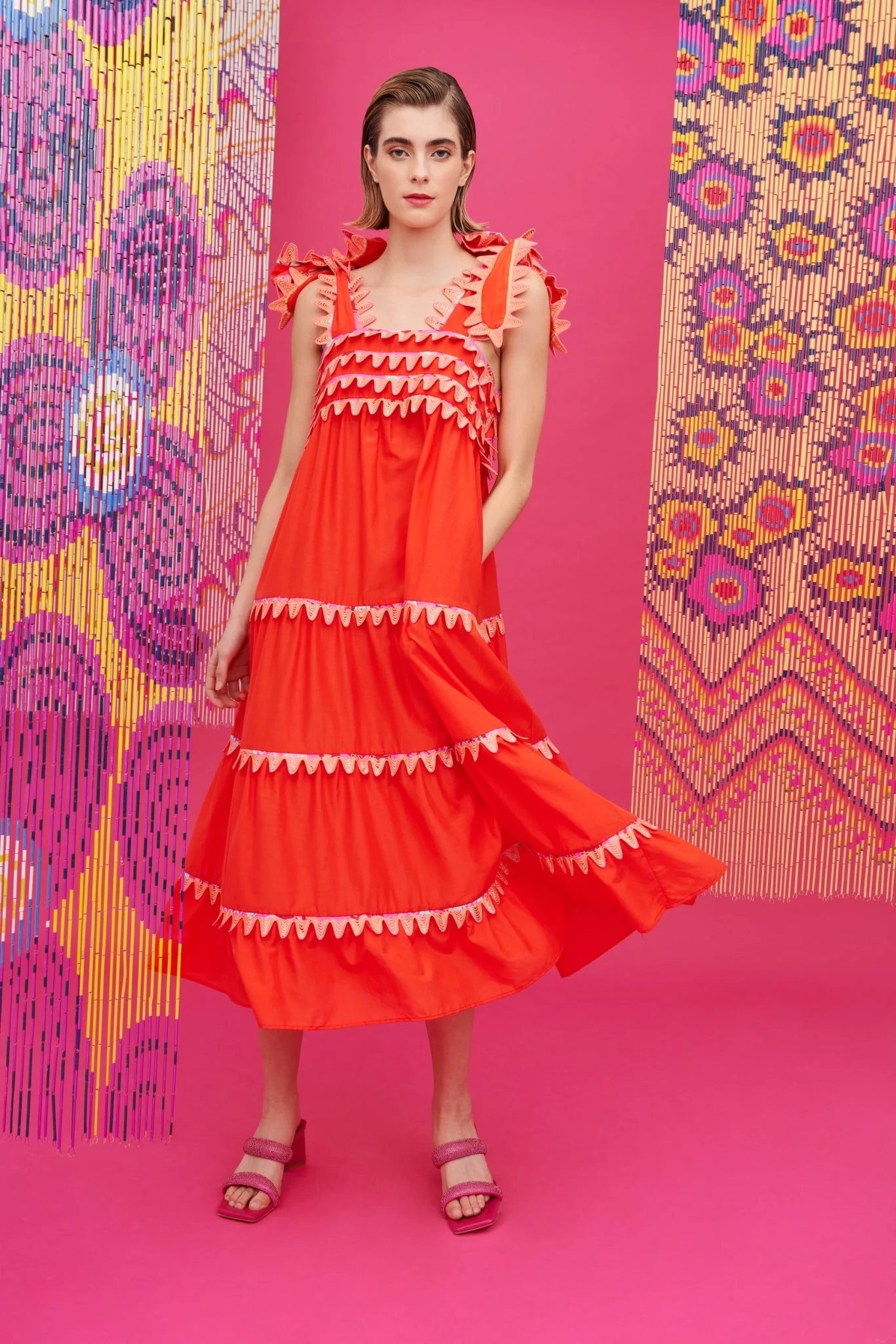 KELLY DRESS RED - Image 4