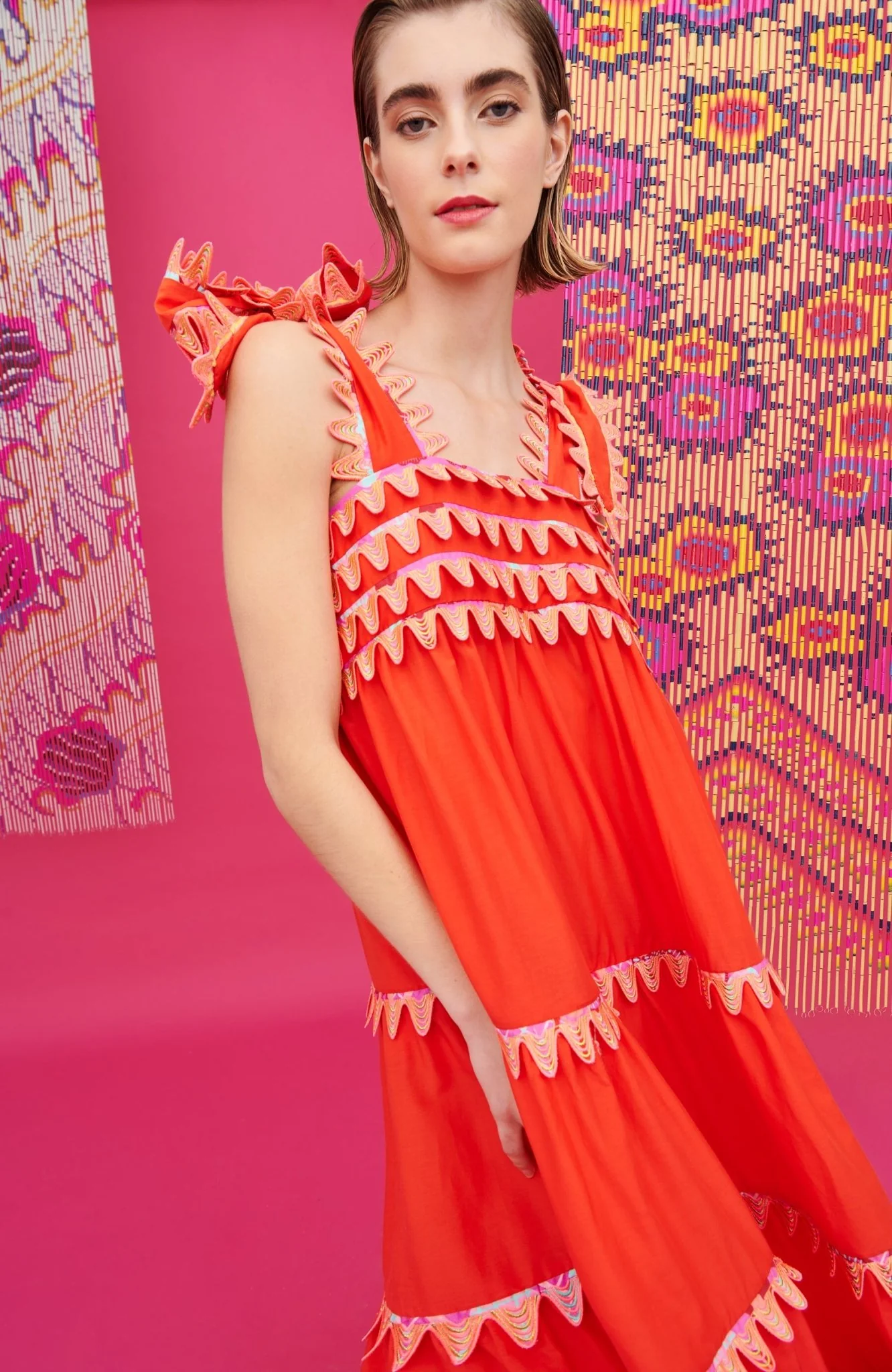 KELLY DRESS RED - Image 5