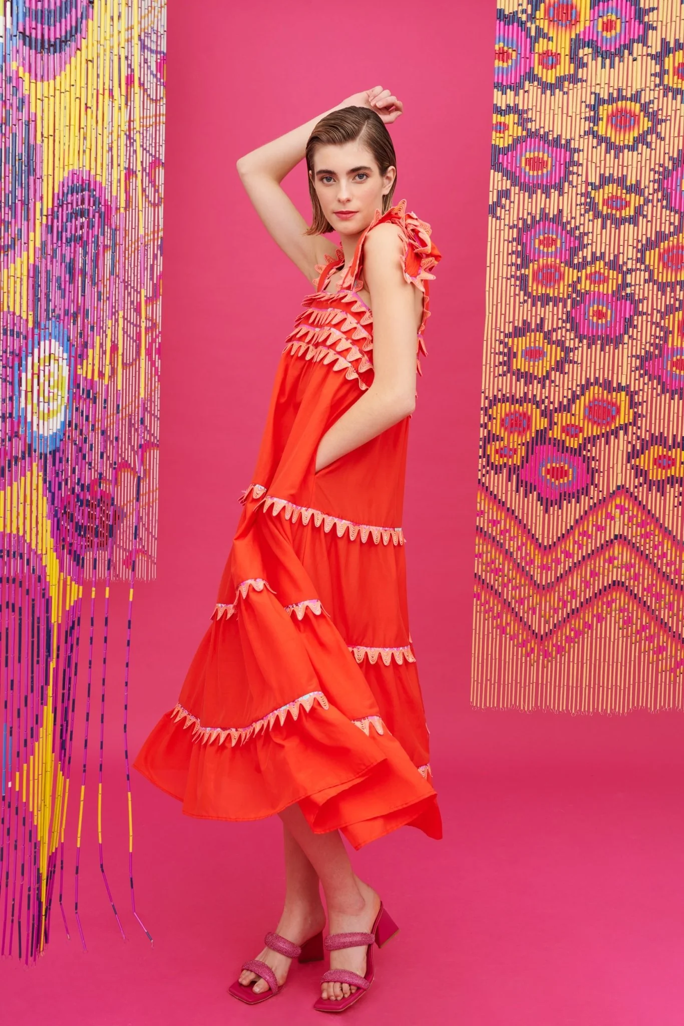 KELLY DRESS RED - Image 6