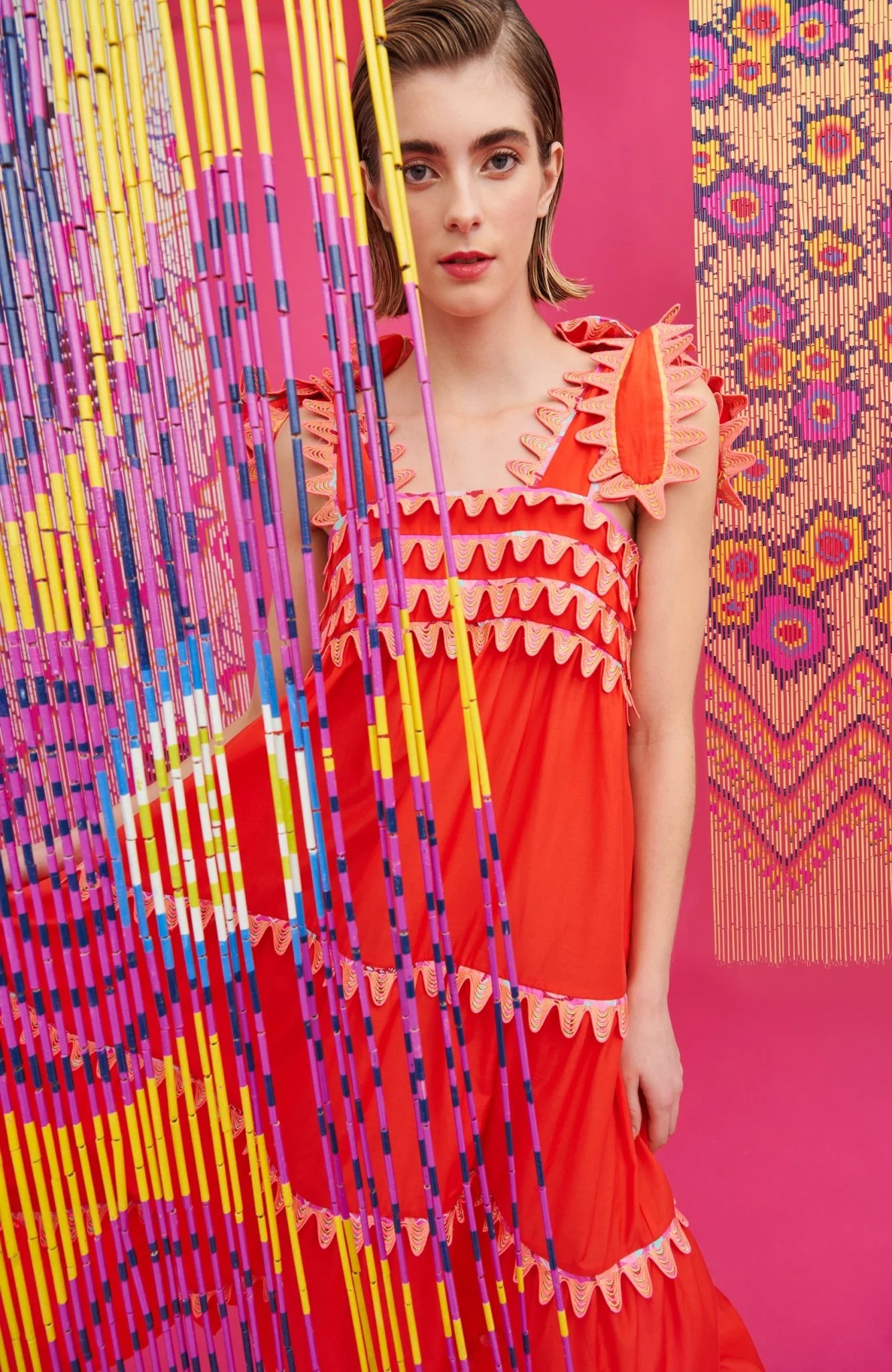 KELLY DRESS RED - Image 8