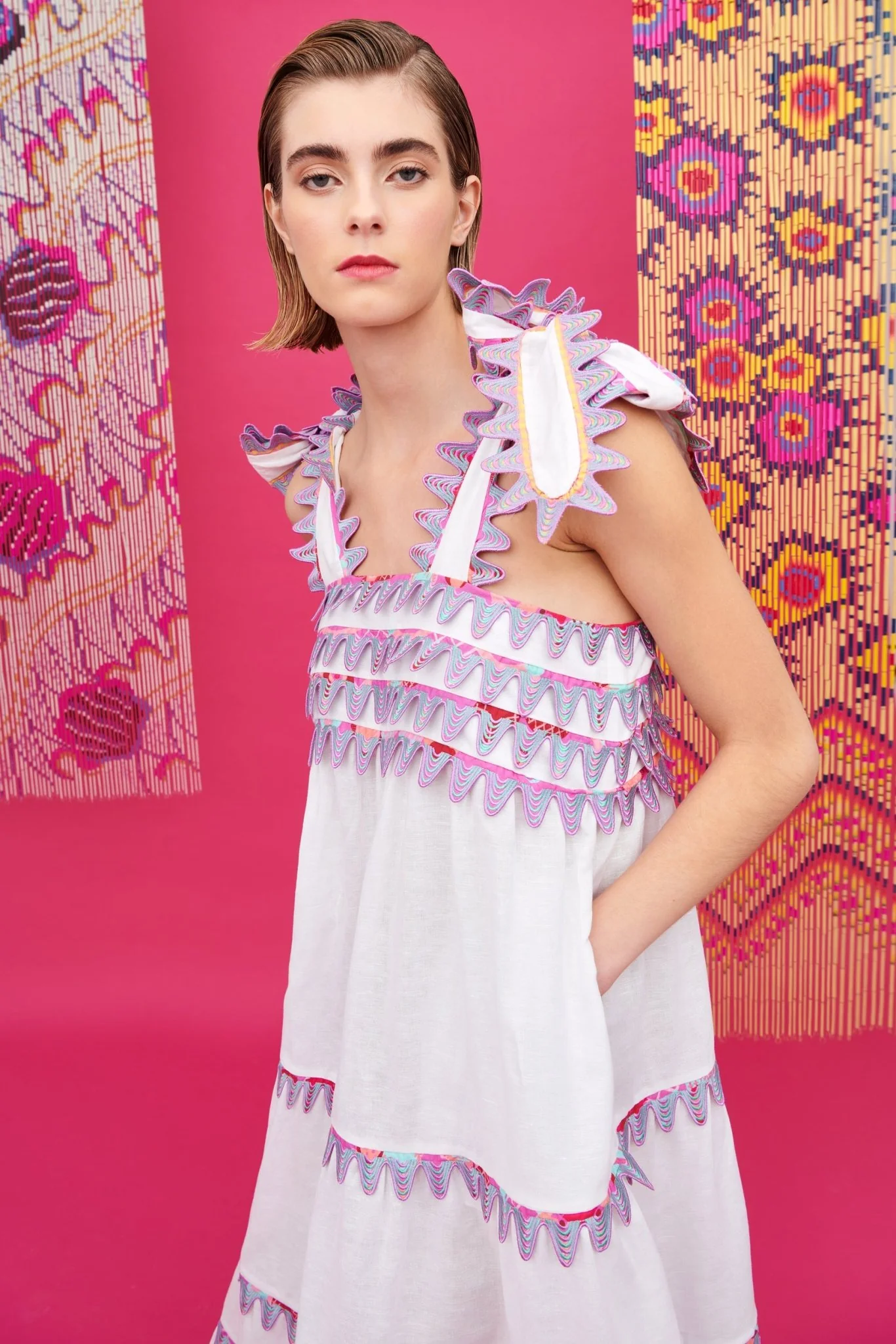 KELLY DRESS WHITE - Image 6