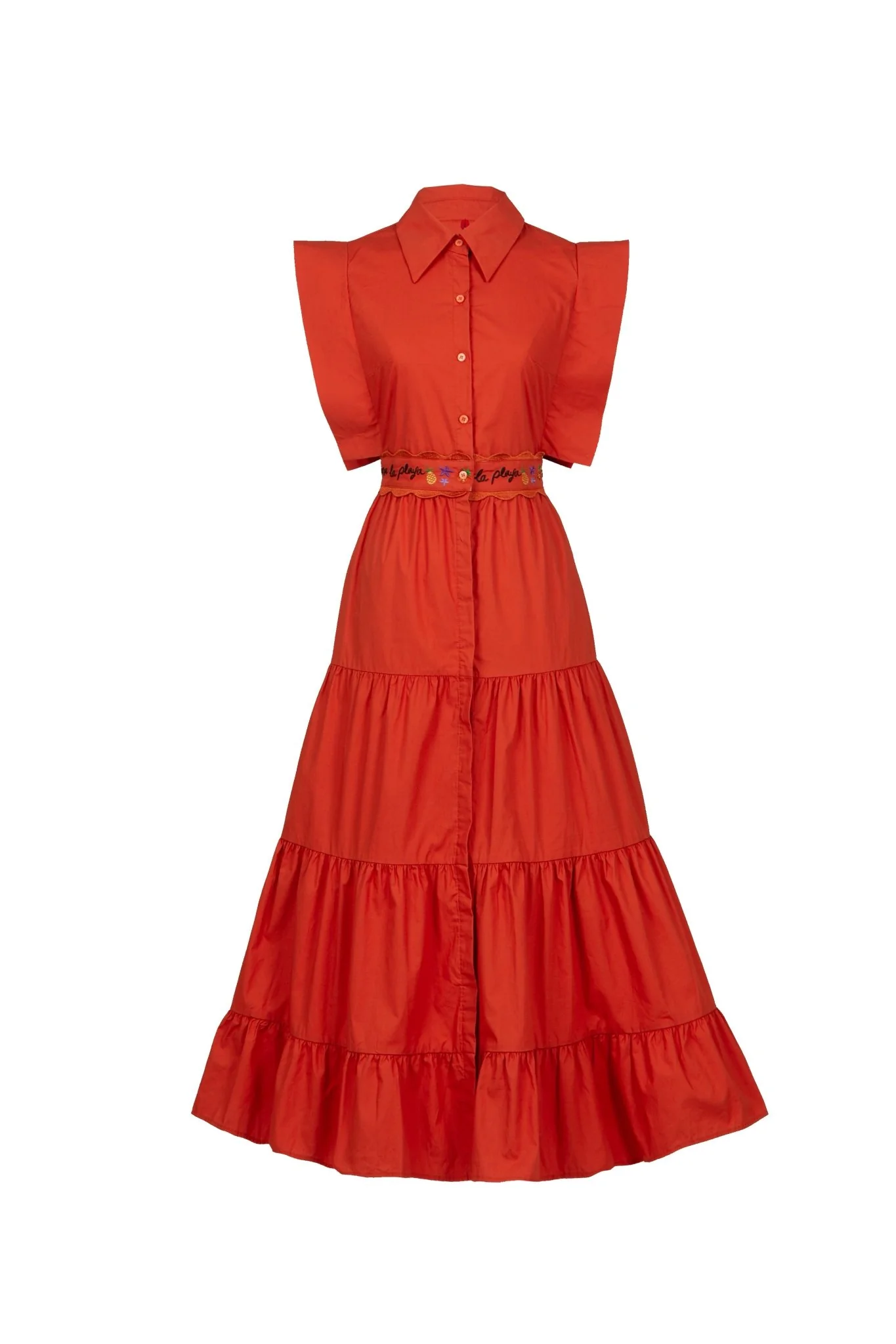 Lucero Dress Orange - Image 2