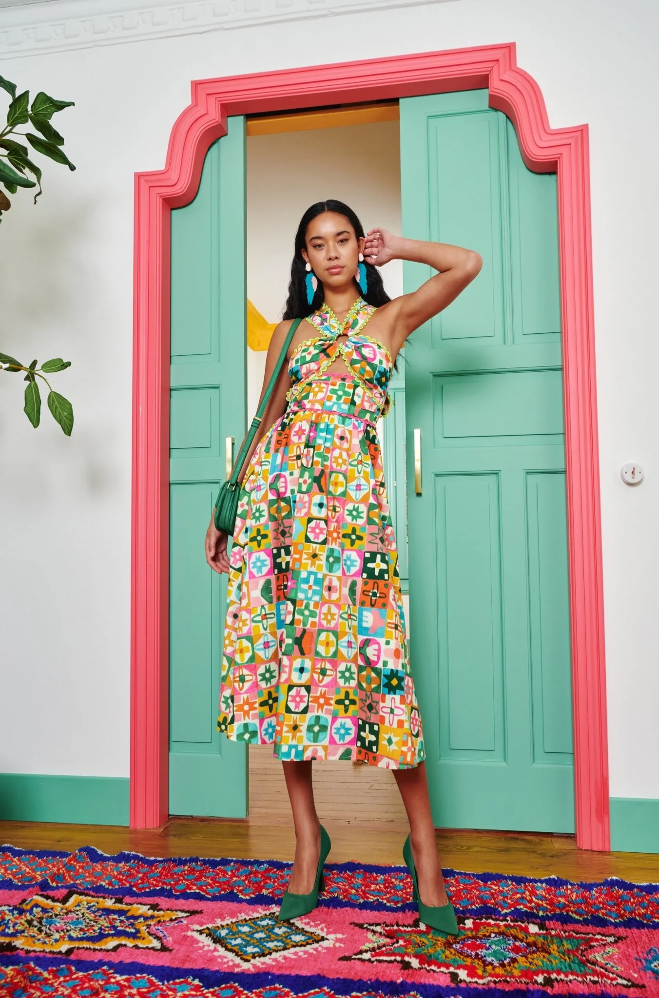 Narmada Dress Multi - Image 4