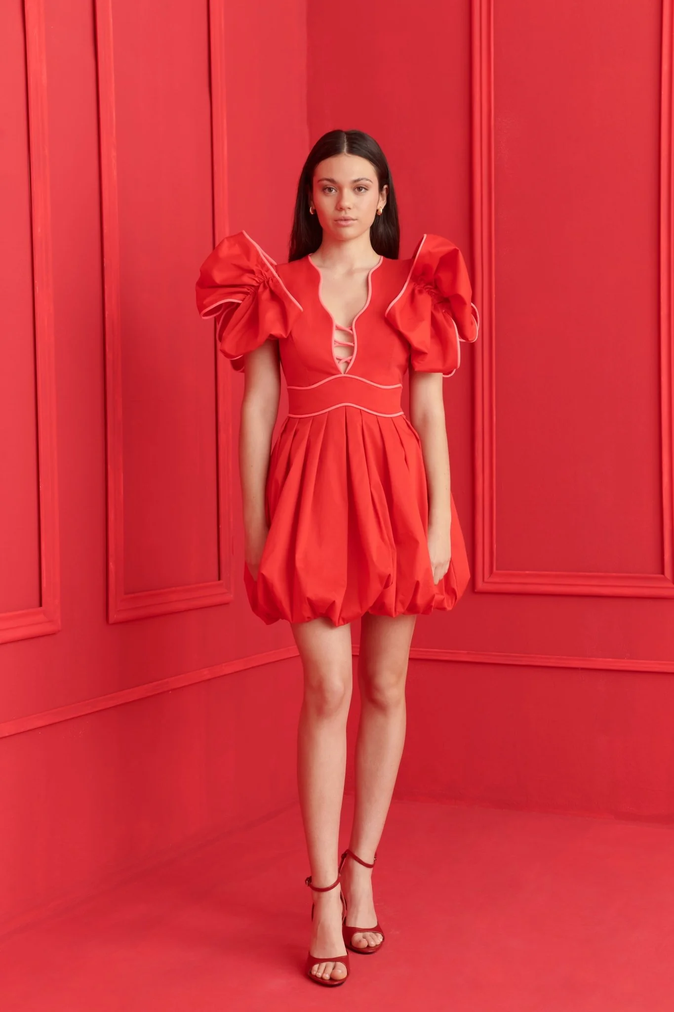 Orbit Dress Red - Image 2