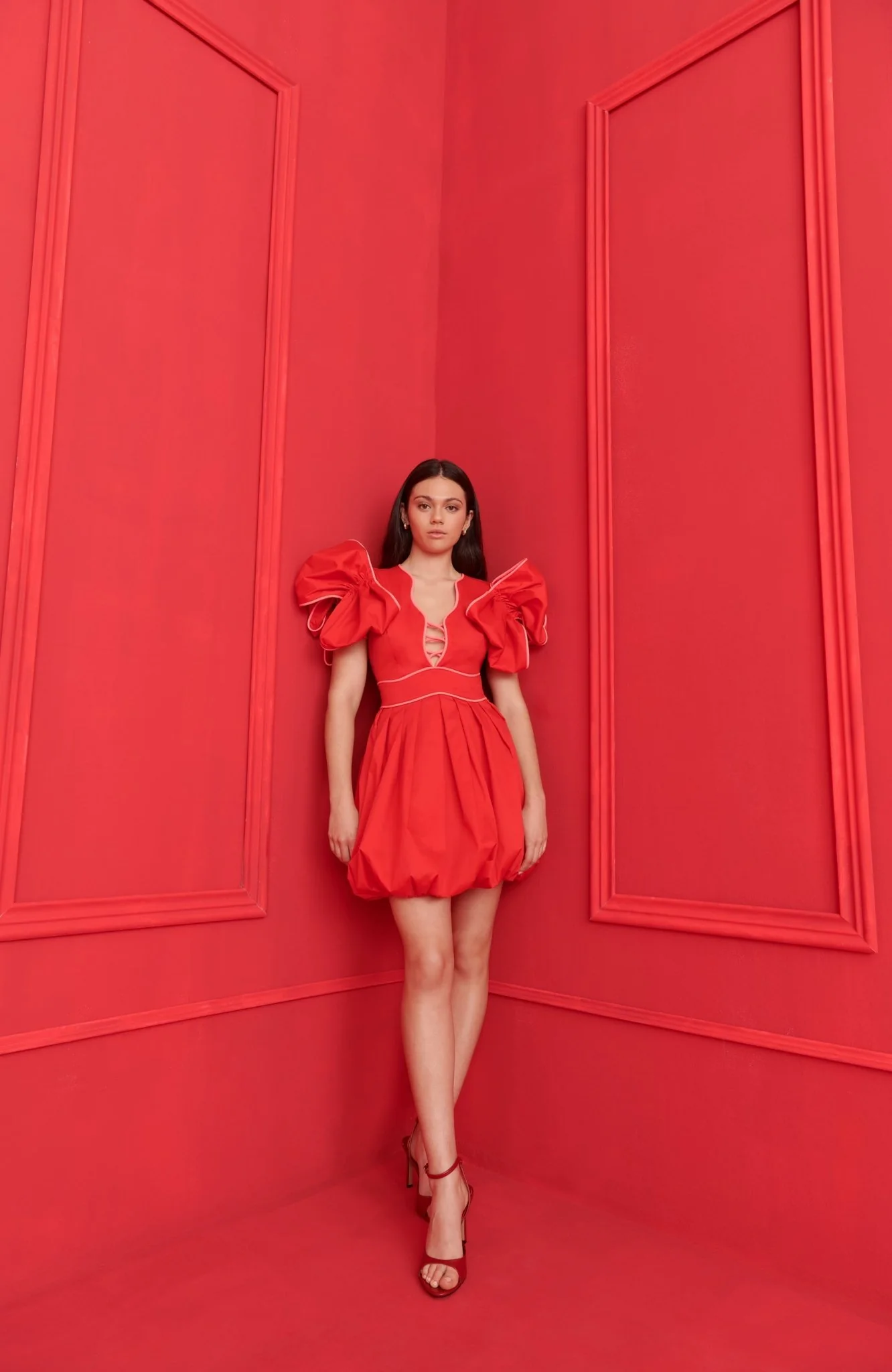 Orbit Dress Red - Image 5