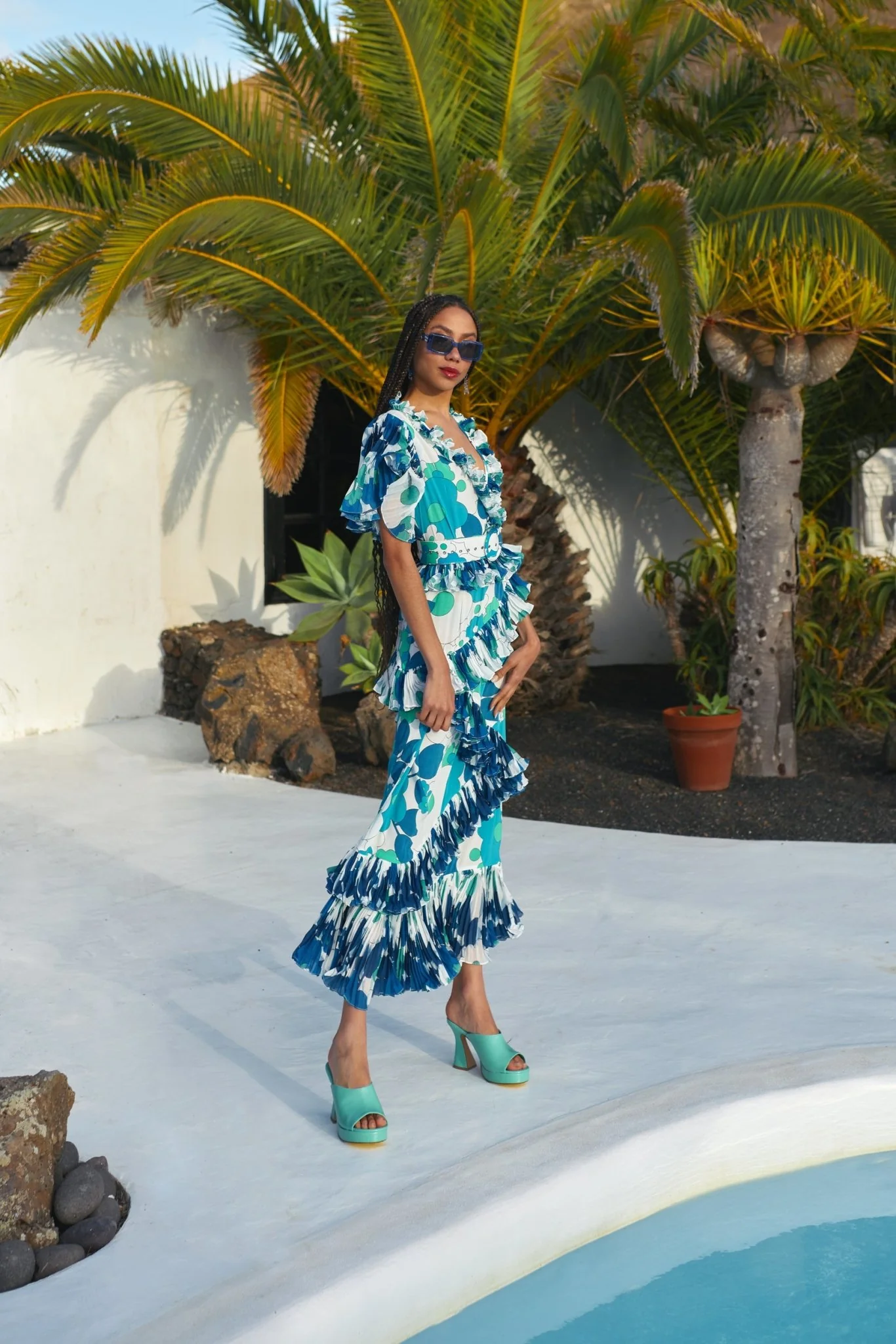 ZAFIRO DRESS - BLUE - Image 5