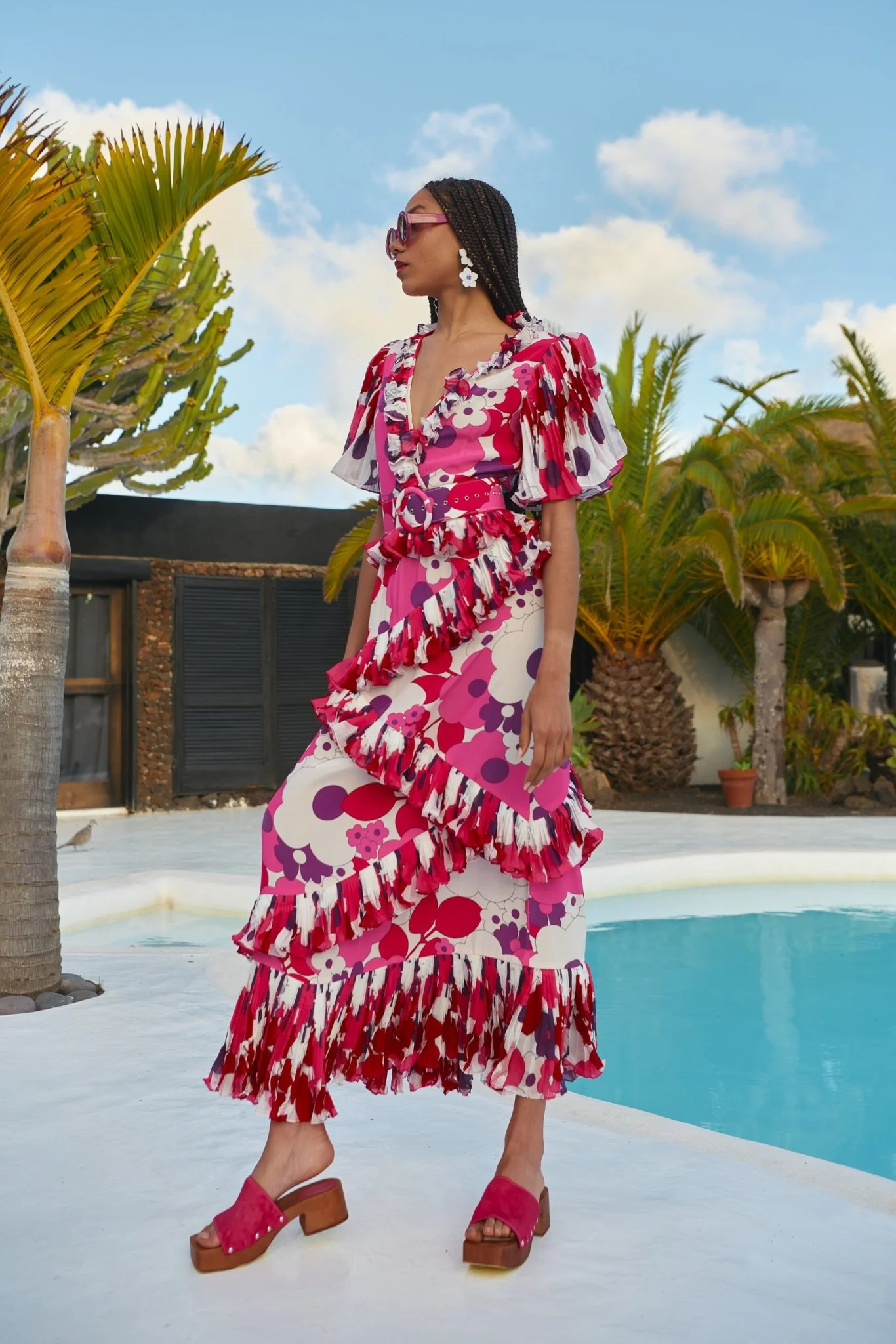 ZAFIRO DRESS - RED - Image 3